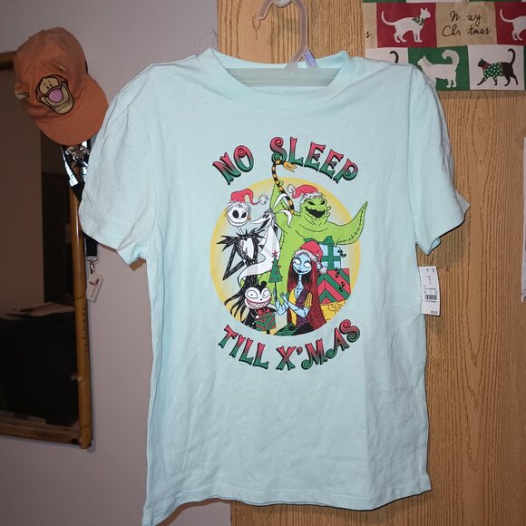 NEW Disney Nightmare Before Christmas Mint Green Graphic T-Shirt Medium 8 - Picture 4 of 7